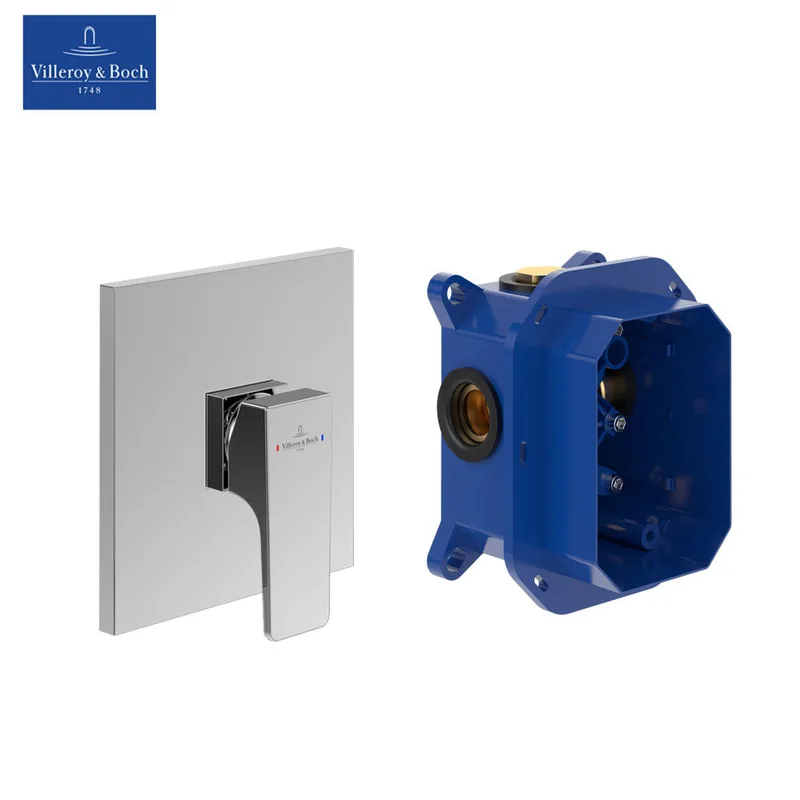 Villeroy & Boch Architectura Square Concealed Shower Mixer (TVS12500200061+TVS00035100000)