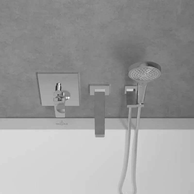 Villeroy & Boch Architectura Square Concealed Bath & Shower Mixer (TVS12500300061+TVS00035100000)