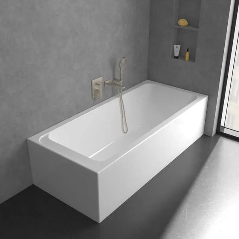 Villeroy & Boch Architectura Square Concealed Bath & Shower Mixer (TVS12500300064+TVS00035100000, Brushed Nickel)