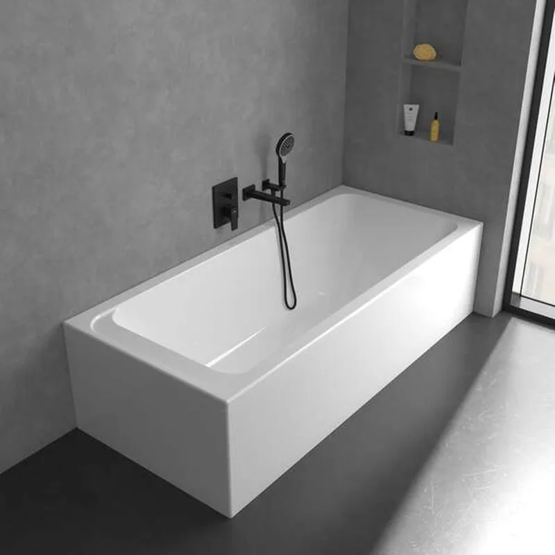 Villeroy & Boch Architectura Square Concealed Bath & Shower Mixer (TVS125003000K5+TVS00035100000, Matt Black)