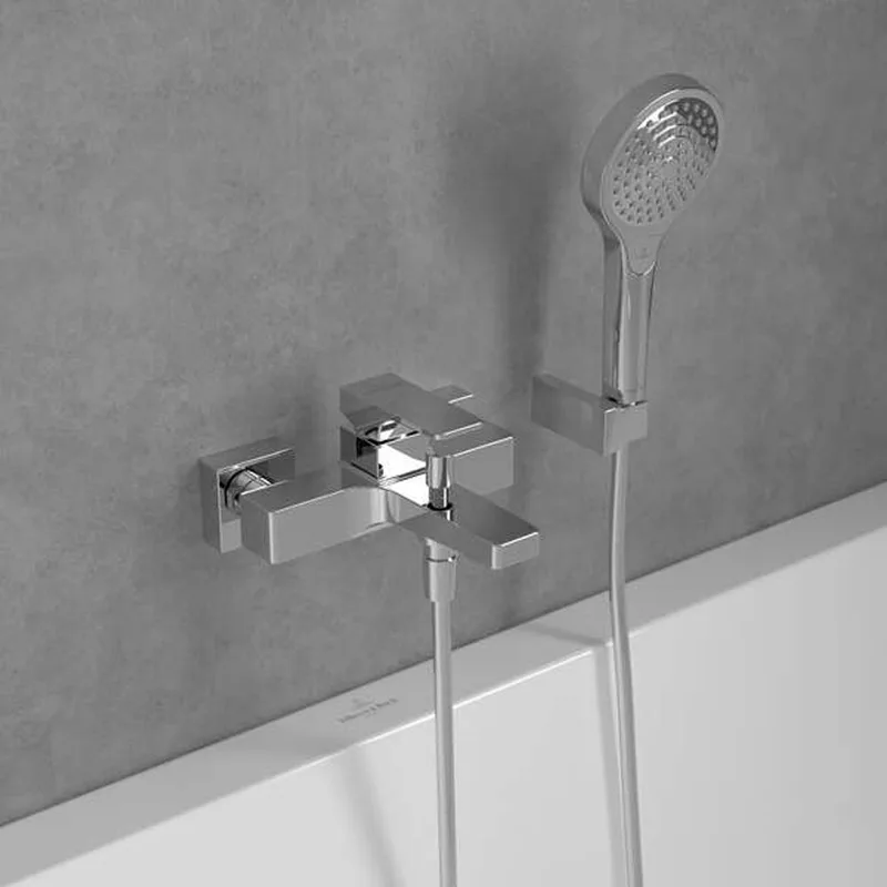 Villeroy & Boch Architectura Square Single-lever Bath & Shower Mixer (TVT12500100061)