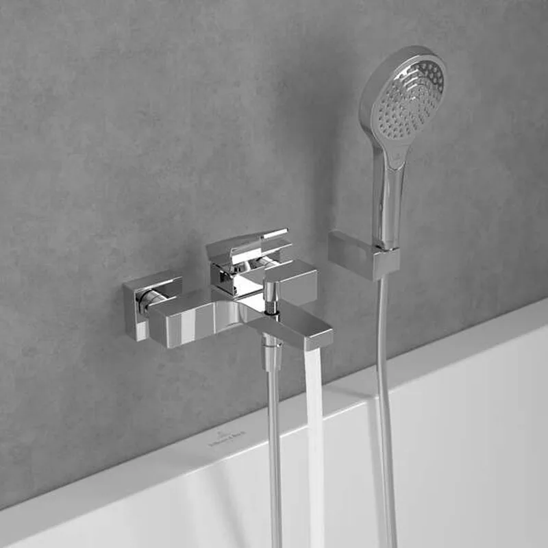 Villeroy & Boch Architectura Square Single-lever Bath & Shower Mixer (TVT12500100061)