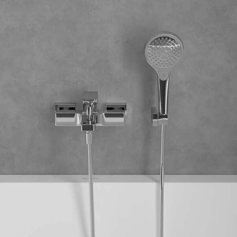 Villeroy & Boch Architectura Square Single-lever Bath & Shower Mixer (TVT12500100061)