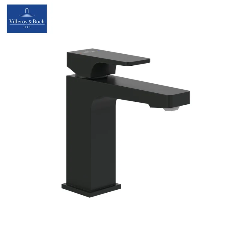 Villeroy & Boch Architectura Square Single-lever Basin Mixer (TVW125001000K5) (Matt Black)
