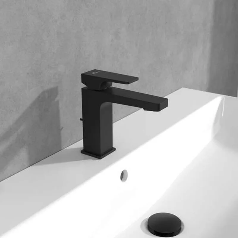 Villeroy & Boch Architectura Square Single-lever Basin Mixer (TVW125001000K5) (Matt Black)