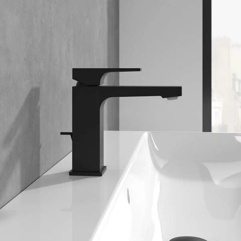 Villeroy & Boch Architectura Square Single-lever Basin Mixer (TVW125001000K5) (Matt Black)