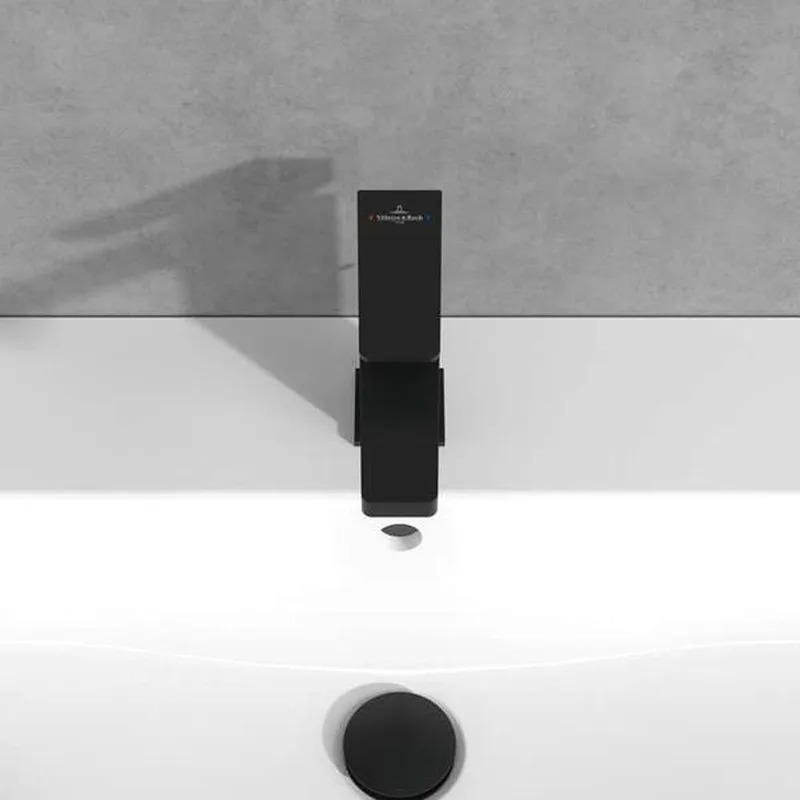 Villeroy & Boch Architectura Square Single-lever Basin Mixer (TVW125001000K5) (Matt Black)