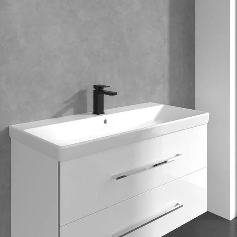 Villeroy & Boch Architectura Square Single-lever Basin Mixer (TVW125001000K5) (Matt Black)