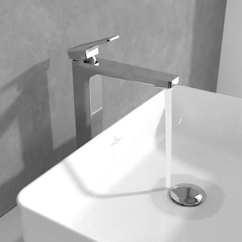 Villeroy & Boch Architectura Square Single-lever Tall Basin Mixer (TVW12500200061)