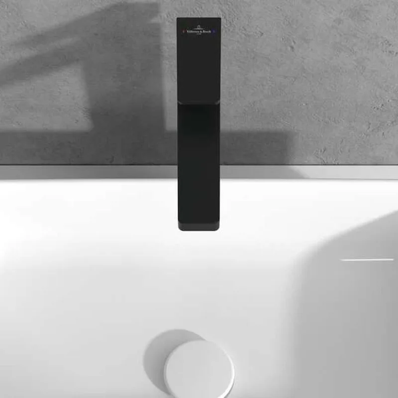 Villeroy & Boch Architectura Square Single-lever Tall Basin Mixer (TVW125002000K5) (Matt Black)