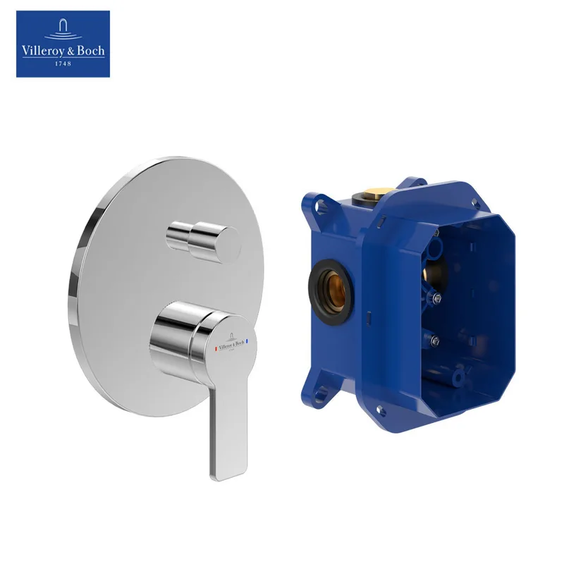 Villeroy & Boch Architectura Concealed Bath Mixer Set (TVS10335300061 + TVS00035100000)
