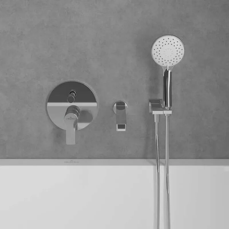 Villeroy & Boch Architectura Concealed Bath Mixer Set (TVS10335300061 + TVS00035100000)