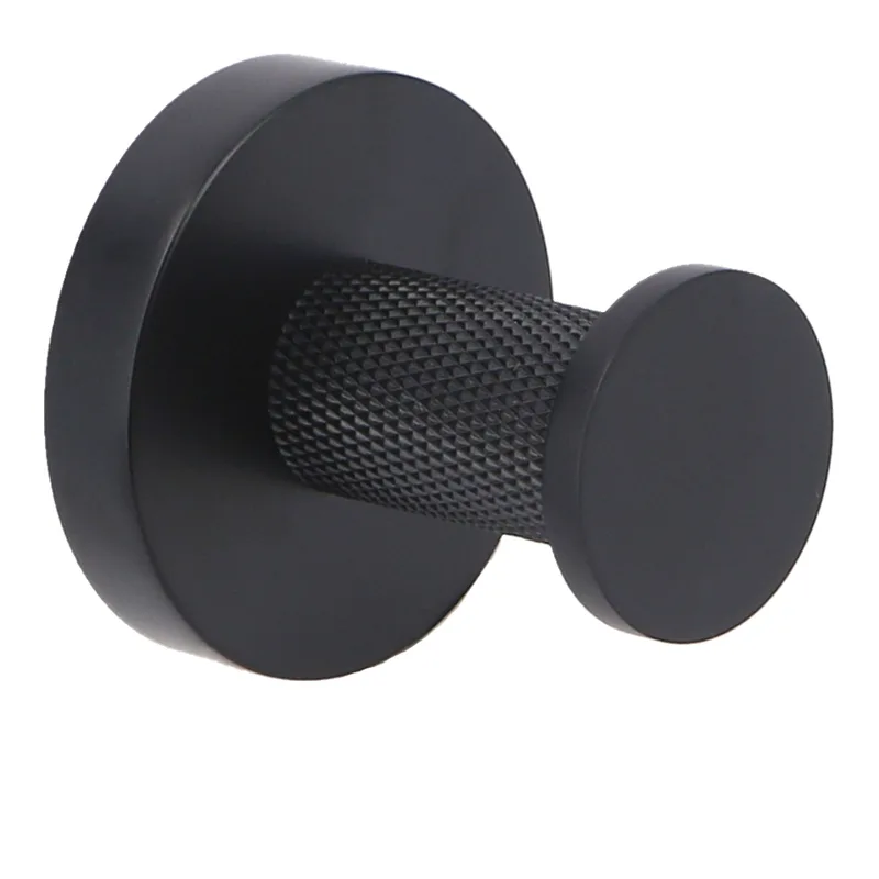 AD-E8004S Matt Black Single Robe Hook