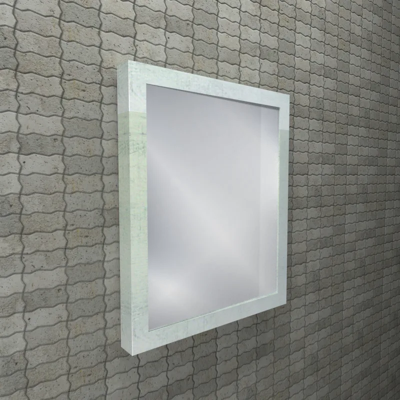 Dusche 2005060WW Wood White Bathroom Mirror