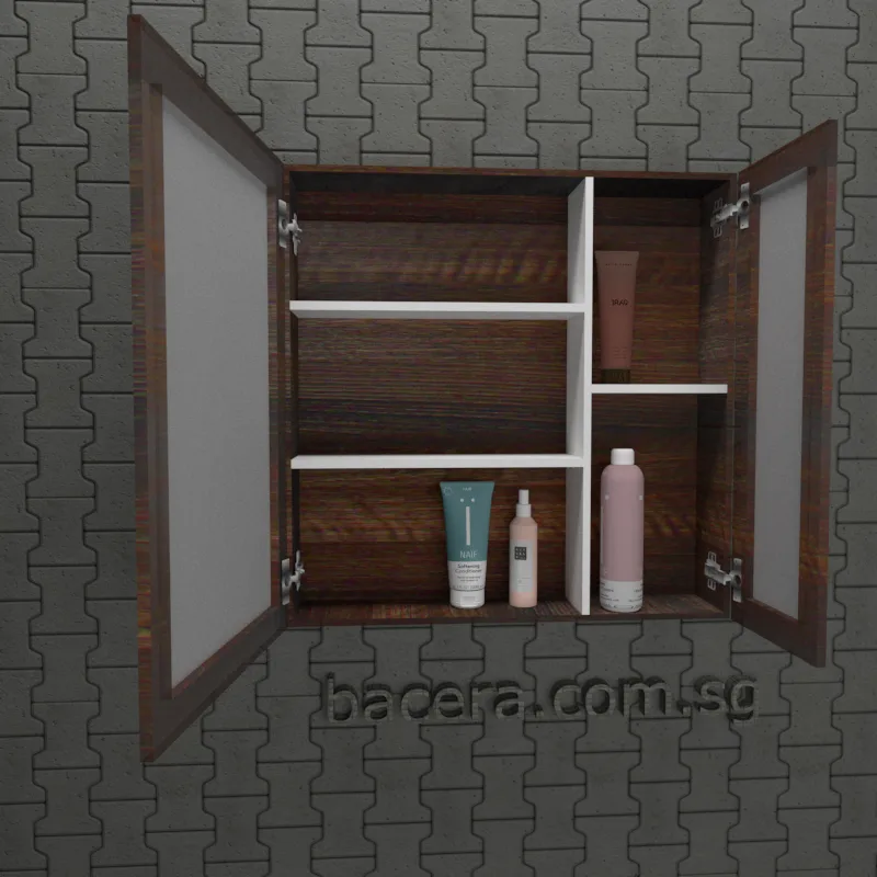 Dusche 2006193BW Black Walnut Mirror Cabinet