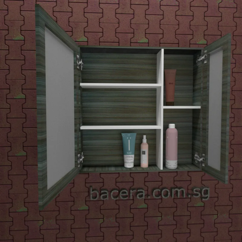 Dusche 2006193GB Grey Brownish Mirror Cabinet