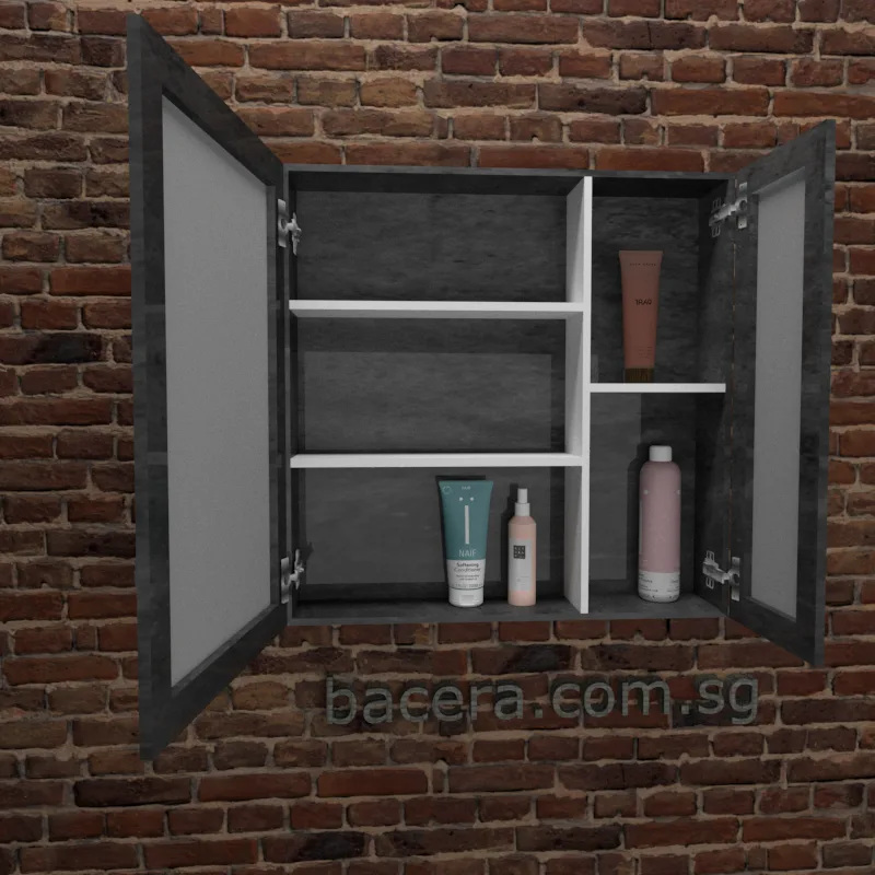 Dusche 2006193MG Marble Grey Mirror Cabinet