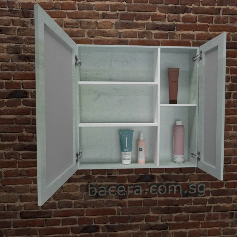 Dusche 2006193WW Wood White Mirror Cabinet