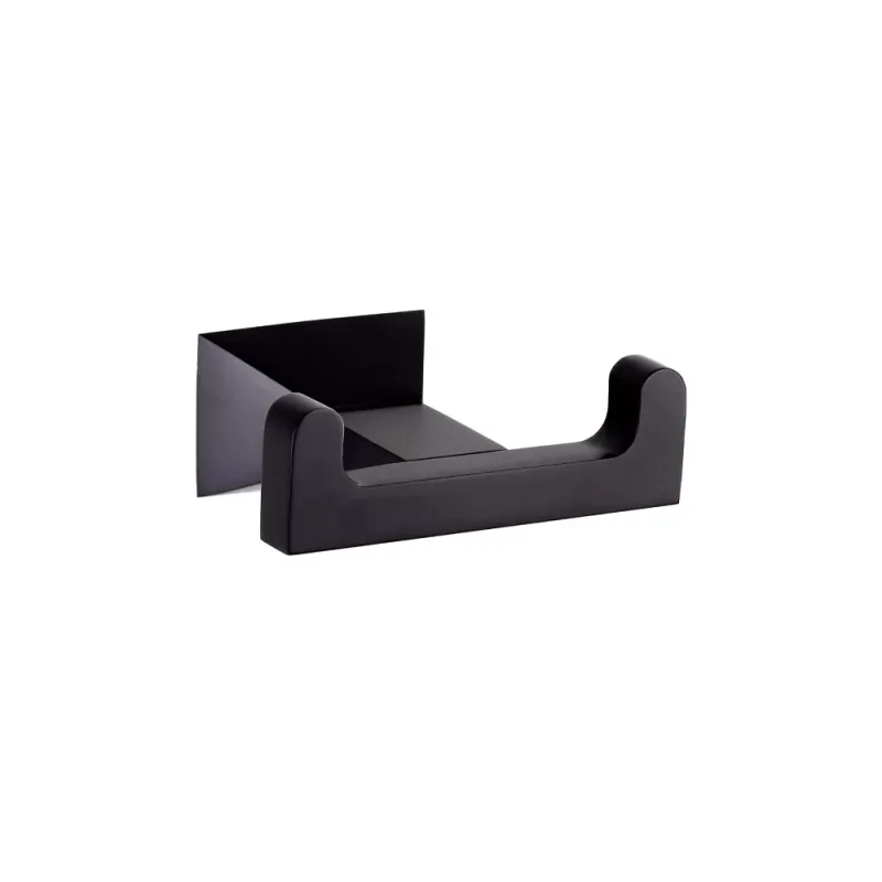 ELJ-6604A-BK Double Robe Hook (Matt Black)