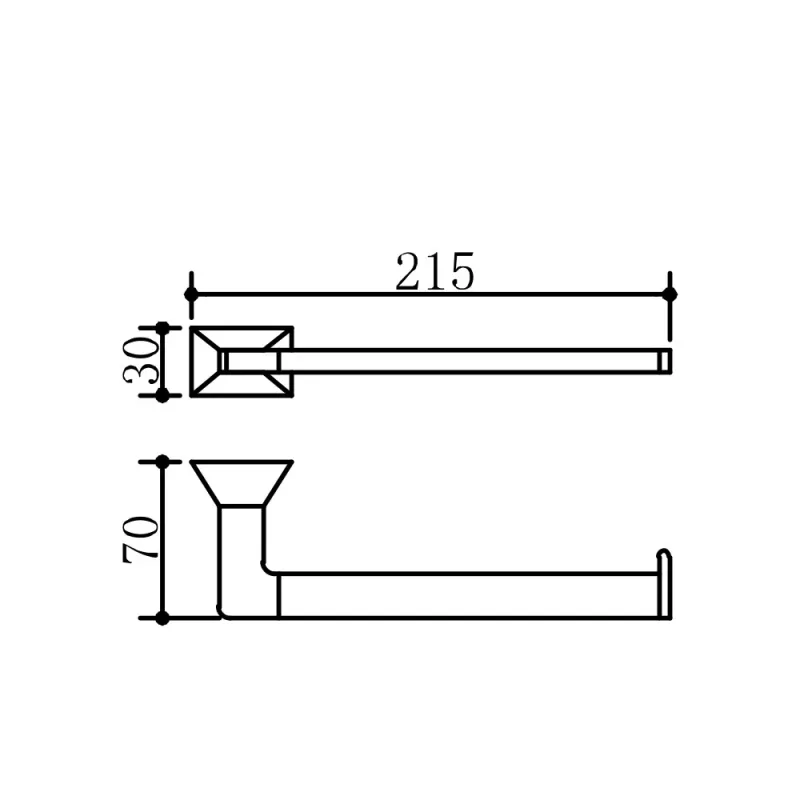 ELJ-6605-GG Towel Holder (Gun Metal)