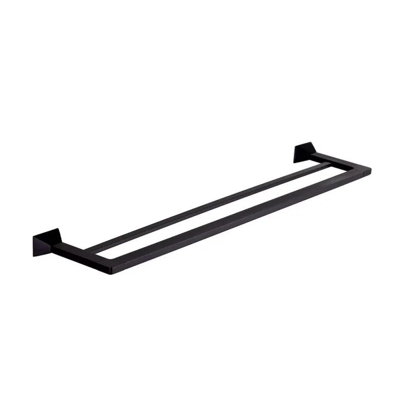 ELJ-6609-BK Double Towel Bar (Matt Black)