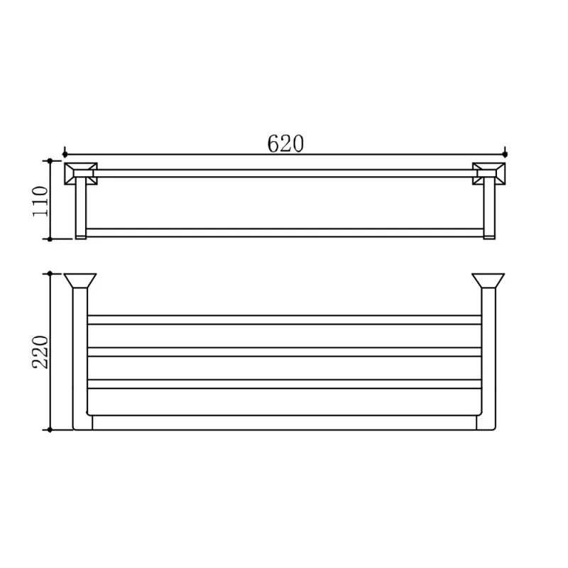ELJ-6611-GG Towel Shelf (Gun Metal)
