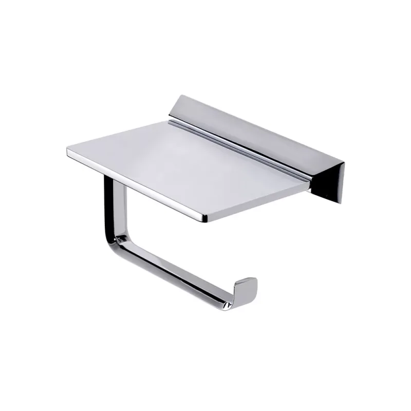 ELJ-6606B-CP Toilet Paper Holder with Top (Chrome)