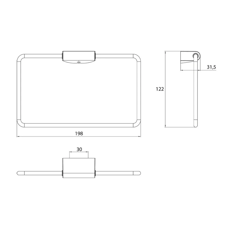 EMCO Flow 2755-001-00 Towel Ring
