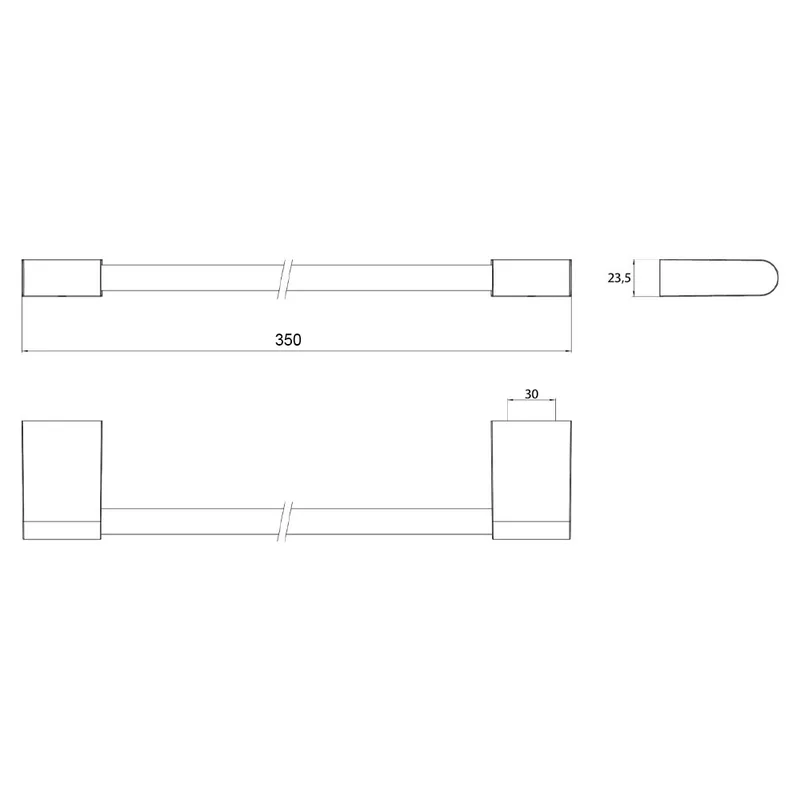 EMCO Flow 2770-001-30 Single Towel Bar (300mm)