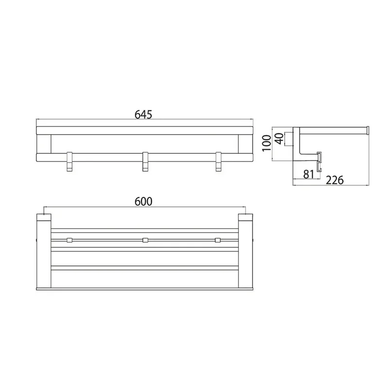EMCO Loft 0568-001-60 Towel Shelf