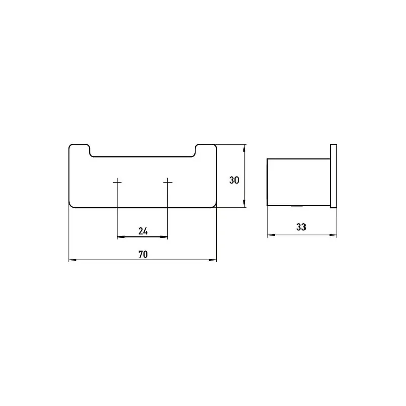 EMCO Loft 0575-133-02 Double Hook Black