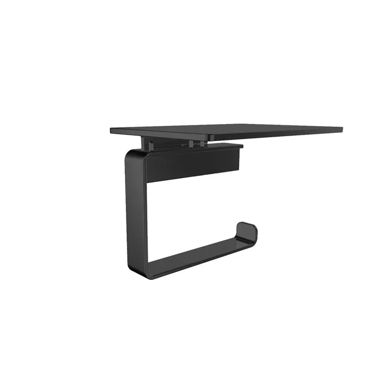 EMCO Loft 0598-133-03 Paper Holder with Shelf Black