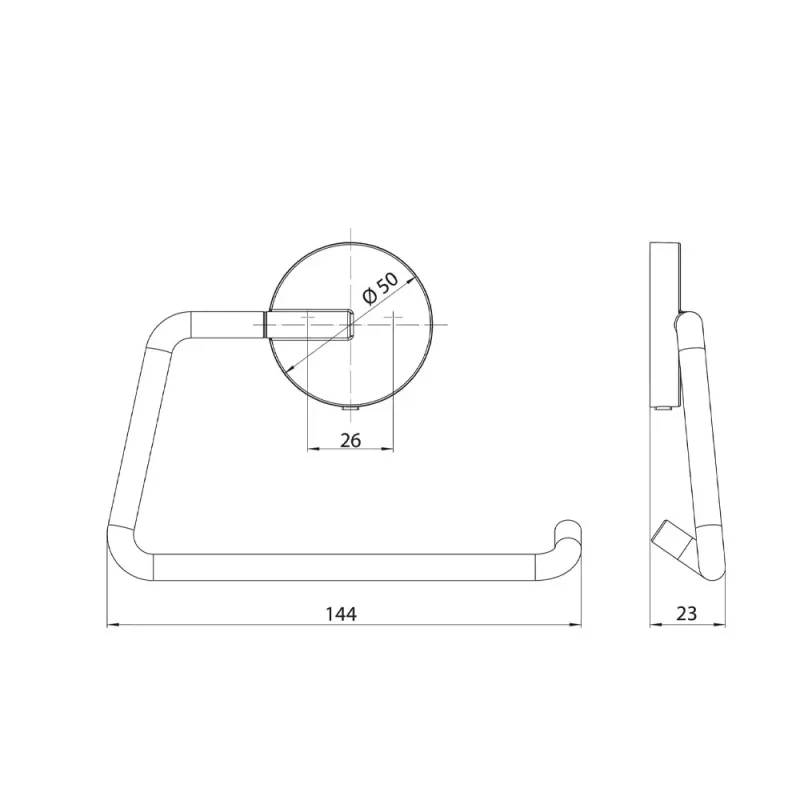 EMCO Round 4300-139-00 Paper Holder (White)