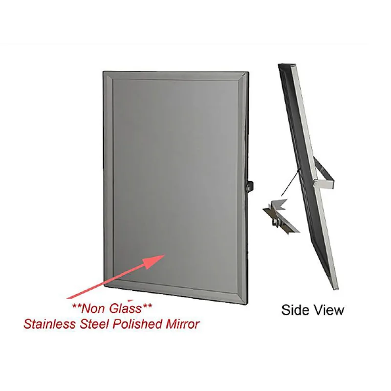 FMC-957545 Stainless Steel Framed Polished Mirror
