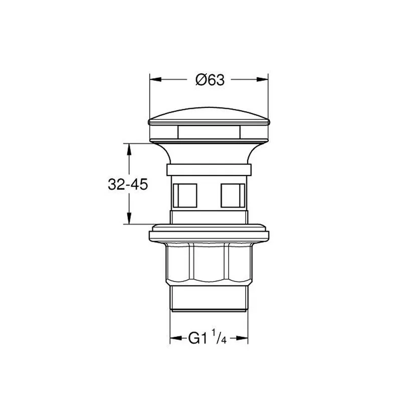 Grohe 40824000 Basin Waste