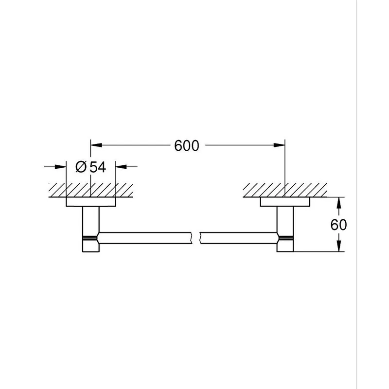 Grohe Essentials 40366001 Single Towel Rail