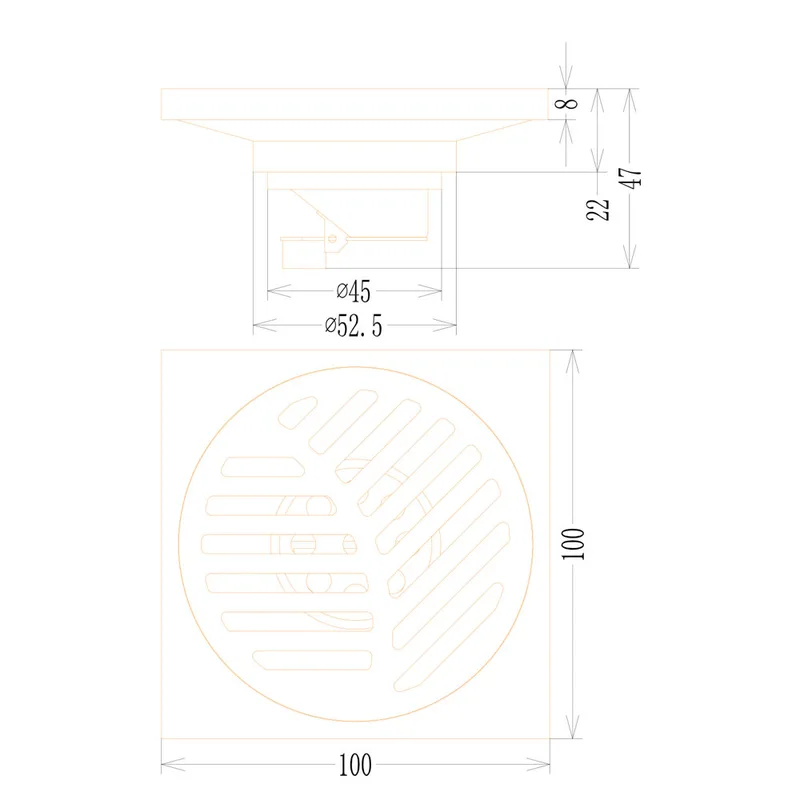 NEP-DL3086C Floor Drain (Matt)