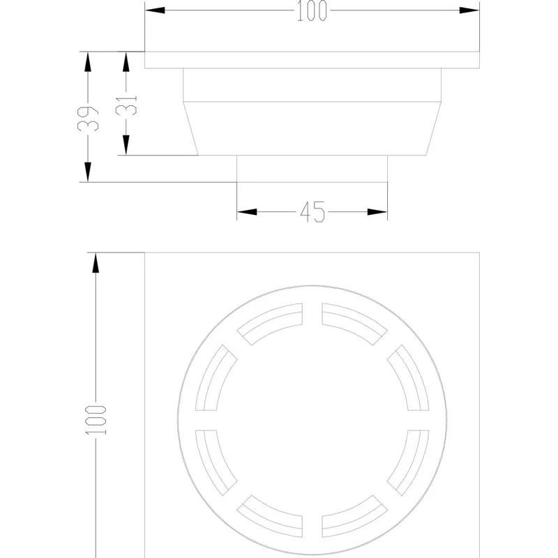 NEP-DL311 Floor Drain (Chrome)
