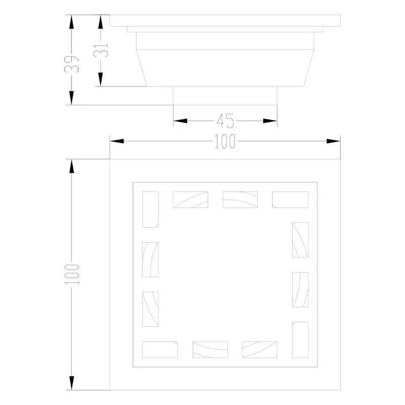 NEP-DL818C Floor Drain (Matt)