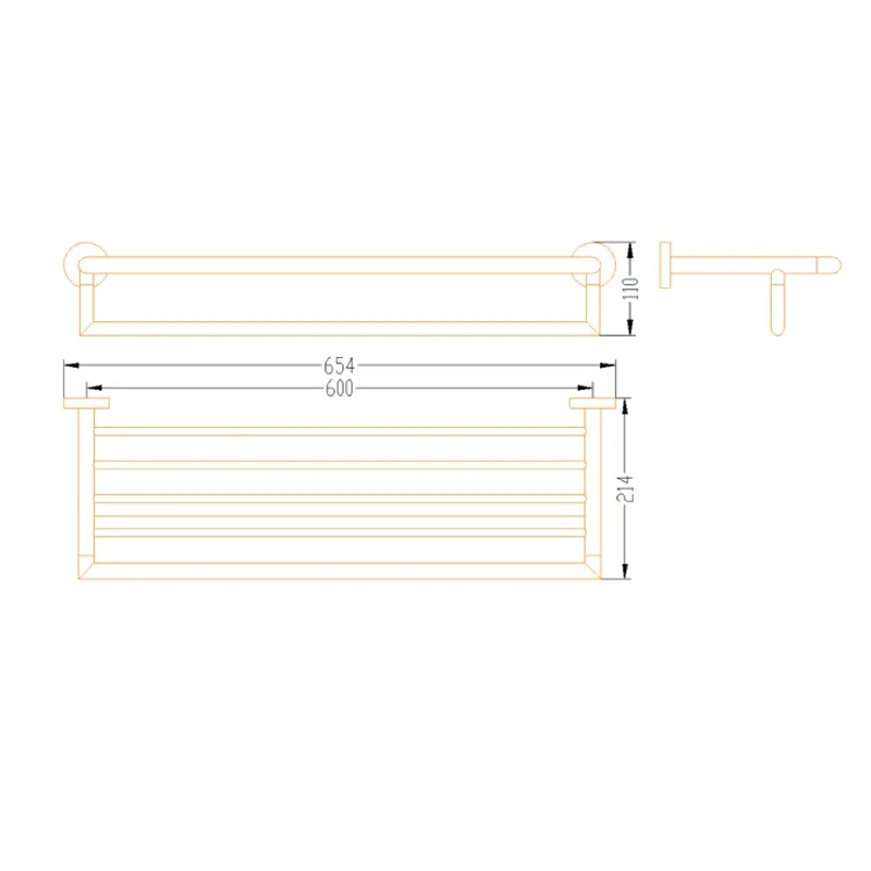 NEP-TMA02BK Towel Shelf