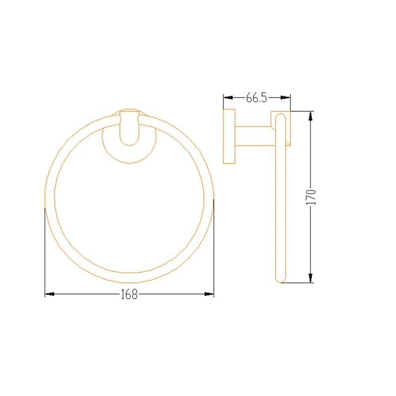NEP-TMA20BK Towel Ring