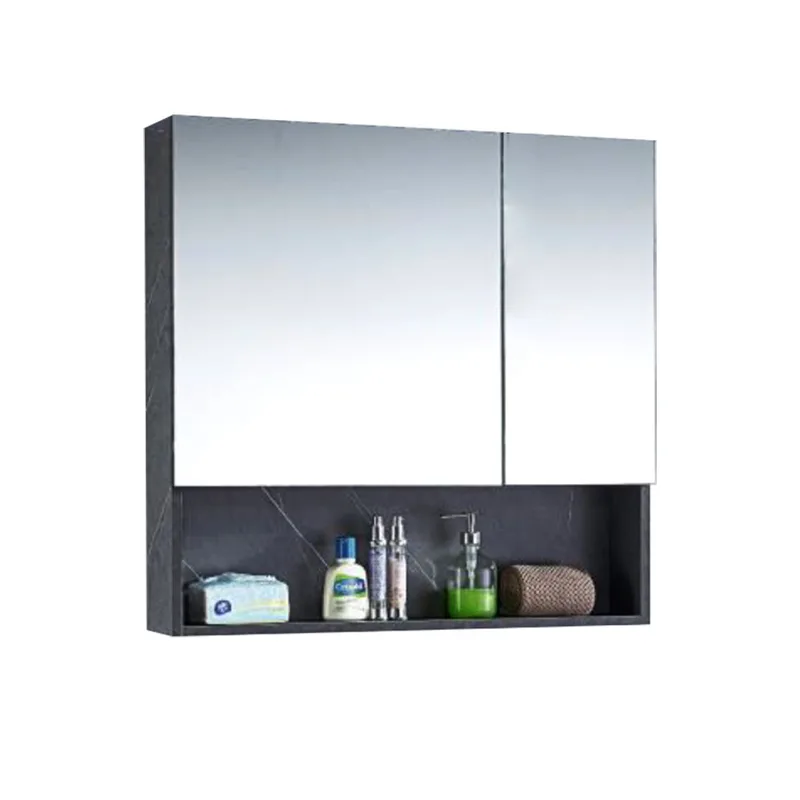Nobel MCB-811 PVC Mirror Cabinet (Black Marble)