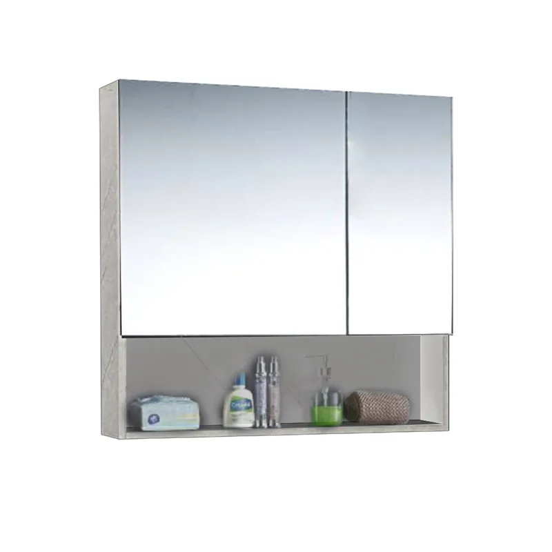 Nobel MCB-811 PVC Mirror Cabinet (White Marble)