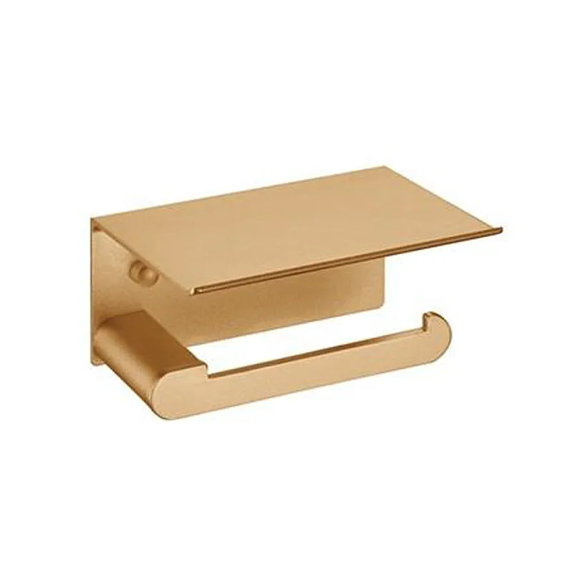 Nobel NB-7307-GD Toilet Paper Holder with Plate (Matt Gold)