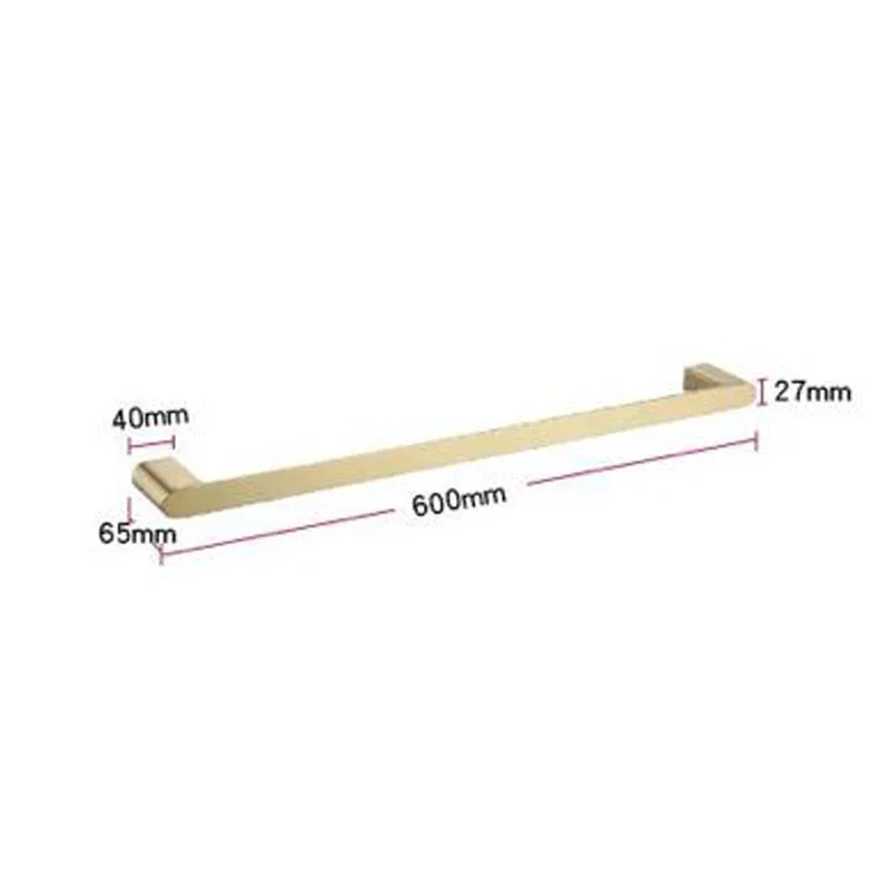 Vera Brenta VA.S8004STB-MG Single Towel Bar (Matt Gold)