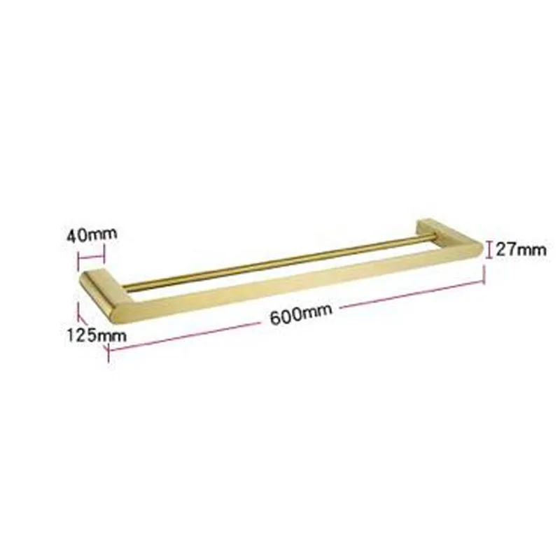 Vera Brenta VA.S8009DTB-BN Double Towel Bar (Brush Nickel)