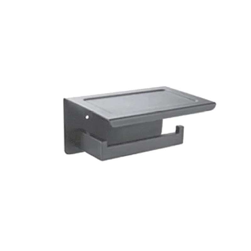 Vera Vita VA.2005F-GM Toilet Paper Holder with Plate (Gun Metal)