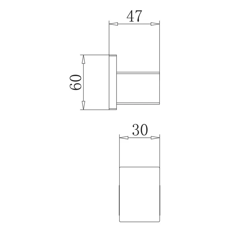 ZEN4404-BK Single Robe Hook