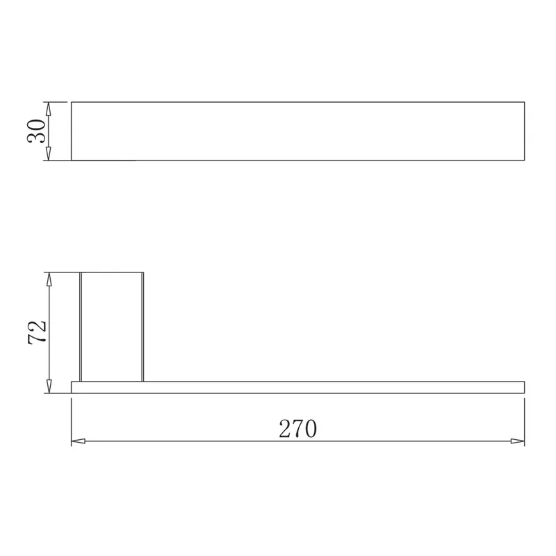 ZEN4409-BK Hand Towel Holder