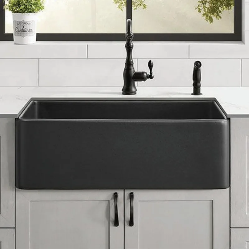 Aberdeen Black Fireclay Sink